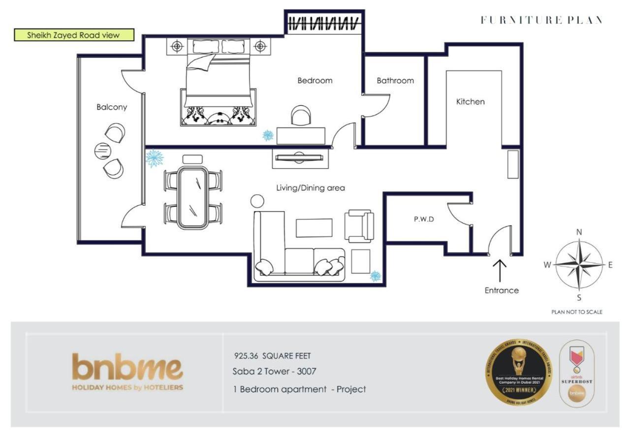 Bnbmehomes - Saba Tower Dubai Dış mekan fotoğraf
